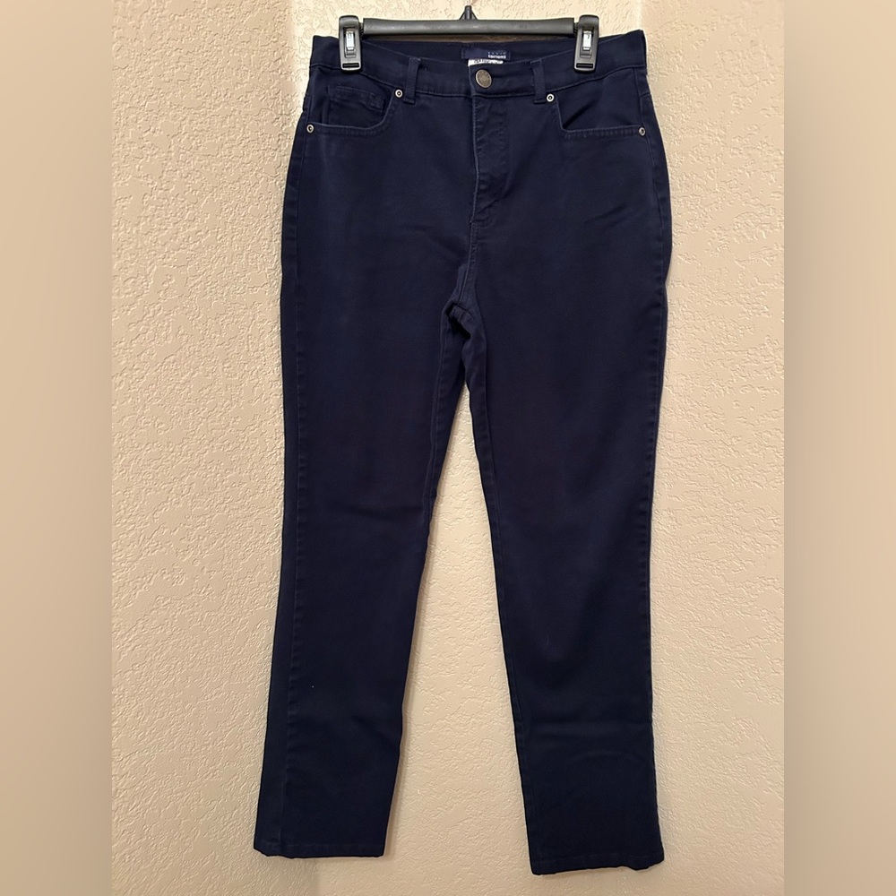 Basic Editions Classic Fit Preloved Navy Blue Soft Jeans, Size 10